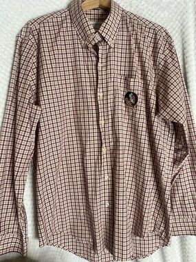 Campus specialties Classic FSU Men's Button Down Plaid Shirt